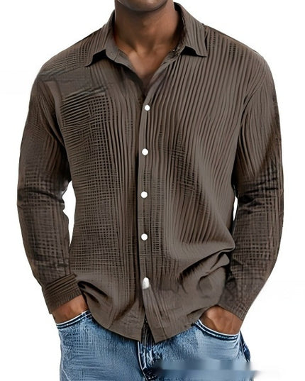 Men's Short-sleeve Lapel Shirt Double Layer Champray