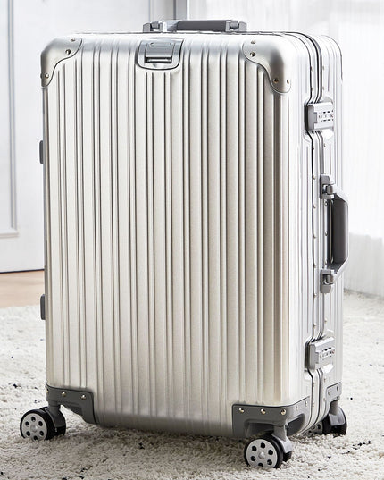 Aluminum Magnesium Luggage Password Trolley Case
