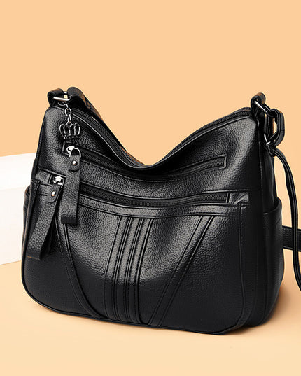 Genuine Leather Simple Shoulder Messenger Bag
