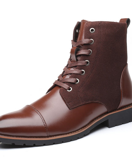 Pointed and velvet warm Martin boots