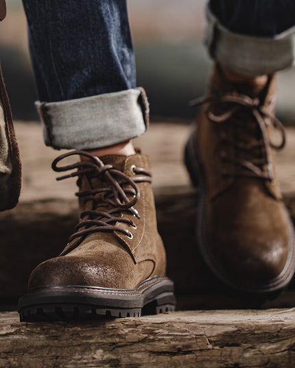 Men's Retro Workwear Mid-top British Martin Boots