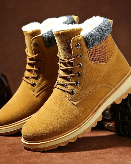 Men's Waterproof Padded High Top Martin Boots