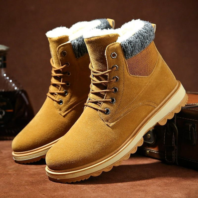 Men's Waterproof Padded High Top Martin Boots