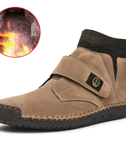 Velcro Shoes Men Ankle Boots Winter Sock Trainer Boots High Quality