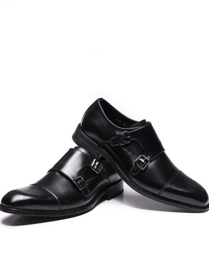 New Brogue Engraved Men's Business Formal Leather Shoes