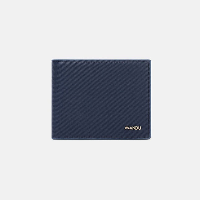 Men's PU Twill Short Anti-theft Swiping Multifunctional Coin Purse