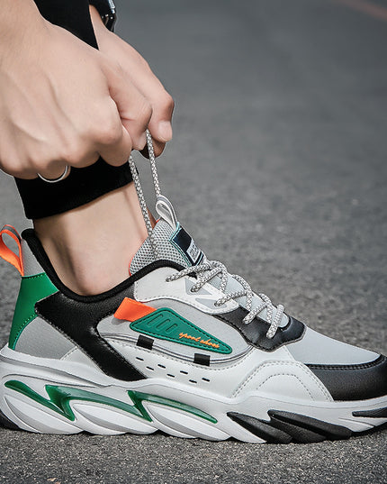 Men's Leather Surface Light And Versatile Sports Casual Shoes