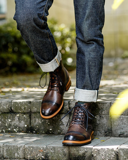 Autumn and Winter New British Men's Retro Martin Boots