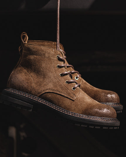 Men's Retro Workwear Mid-top British Martin Boots