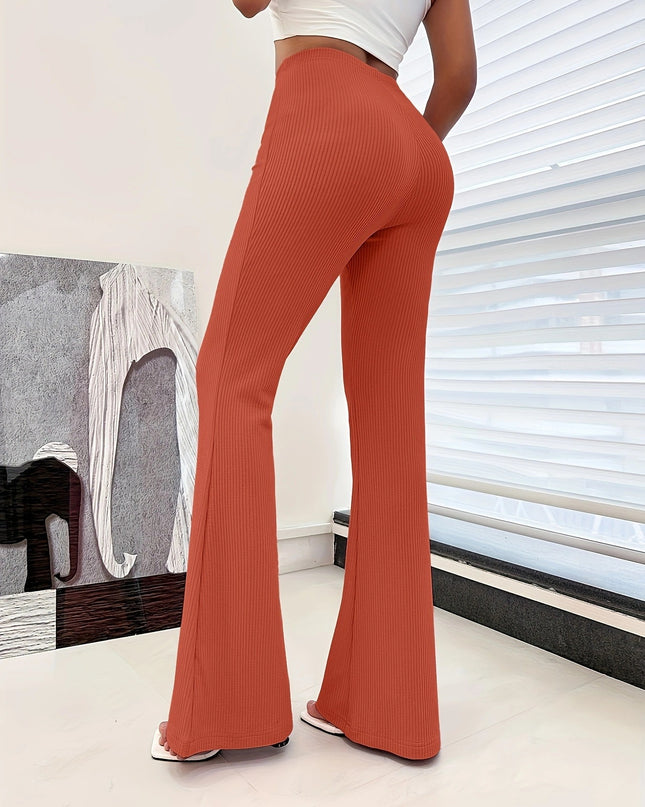 European And American Sports Casual Yoga Slightly Flared Straight Slim Fit Hip Raise Trousers