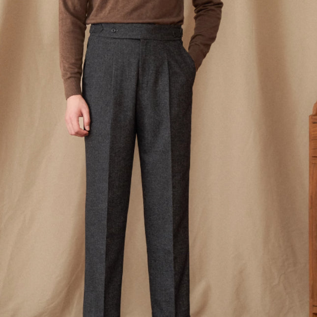 Naples Casual High Waist Straight Trousers