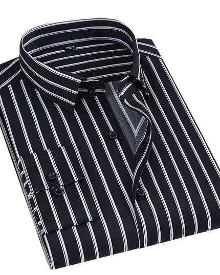 Casual Slim Fit Fashion Men's Thin Long Sleeve Shirt
