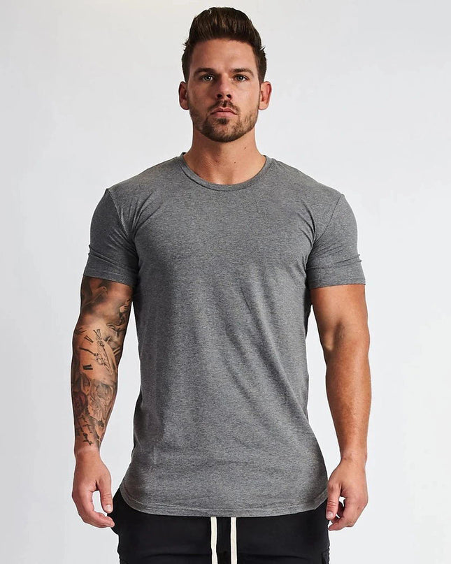 Men's Sports And Leisure Solid Color Light Board Short Sleeved