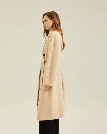 Women's Camel Coat Reversible Woolen Jacket