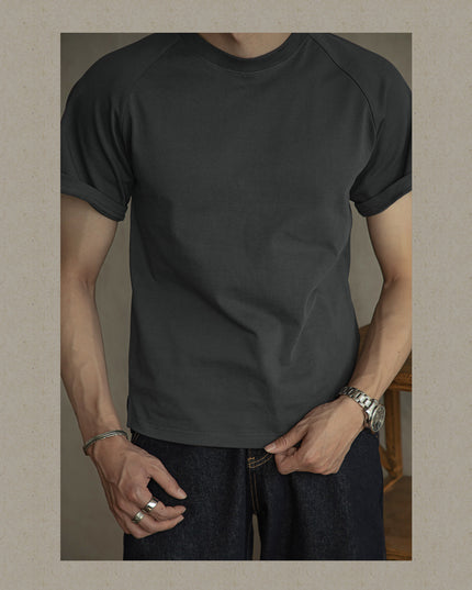 American Retro 300g Heavy Round Neck Dry T-shirt