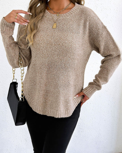 Fashion Loose Flower Velvet Women's Pullover Bottoming Sweater