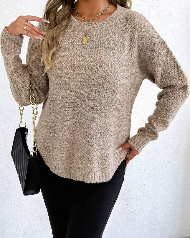 Fashion Loose Flower Velvet Women's Pullover Bottoming Sweater