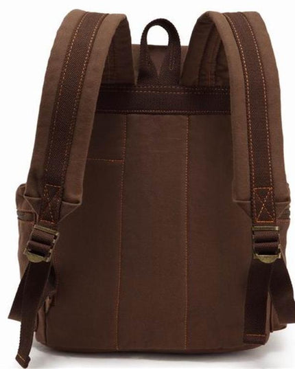 Men's And Women's Canvas Backpack 15.6 Inches Large Capacity