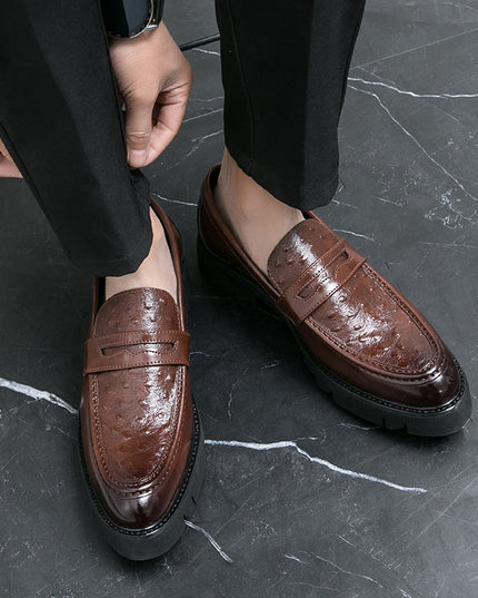British Leather Shoes Men's Korean-style Fashion Casual