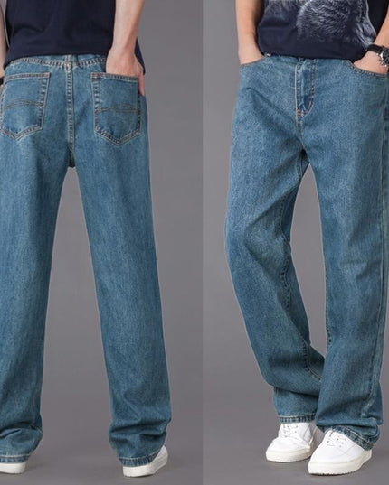Men's Casual Loose Jeans Straight Fit