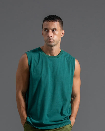 Cotton Sleeveless T-shirt Men's Plus Size Sports
