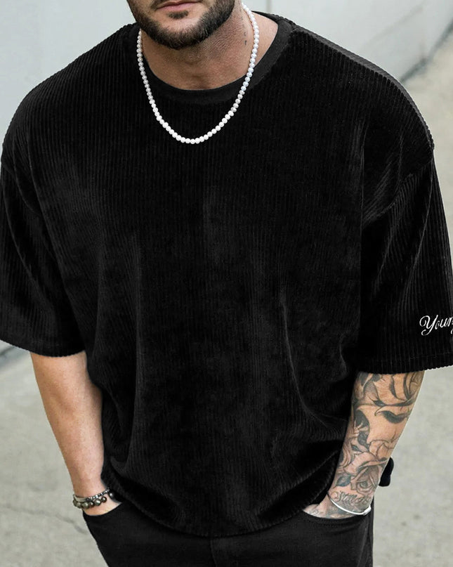 Fashion Loose Sports Short Sleeve Men