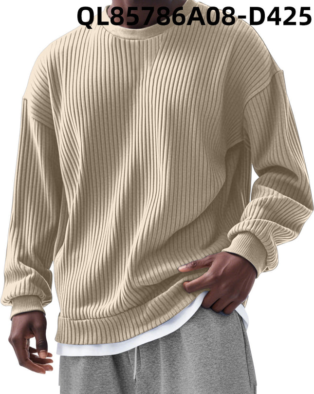 Men's Loose Trendy Long Sleeve Round Neck Top