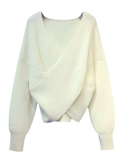 Batwing Sleeve Loose Sweater Sweater For Women