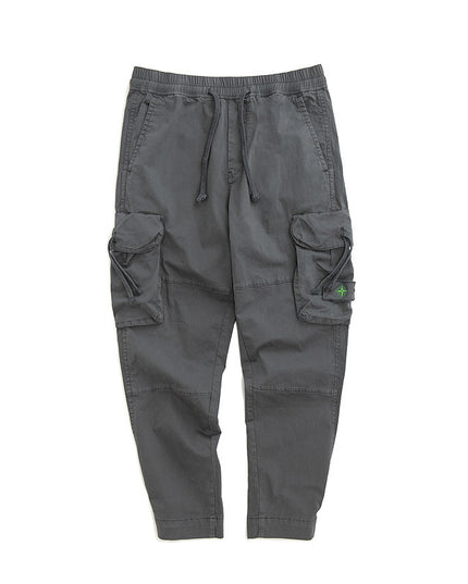 Workwear men's multi-pocket pants elastic waist
