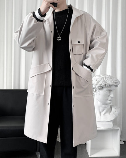 Men's Mid-length Temperament Overknee Overcoat