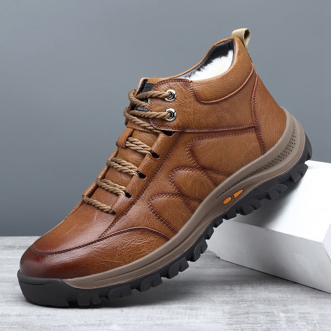 Plus Velvet Warmth Thick High-top Cotton Shoes
