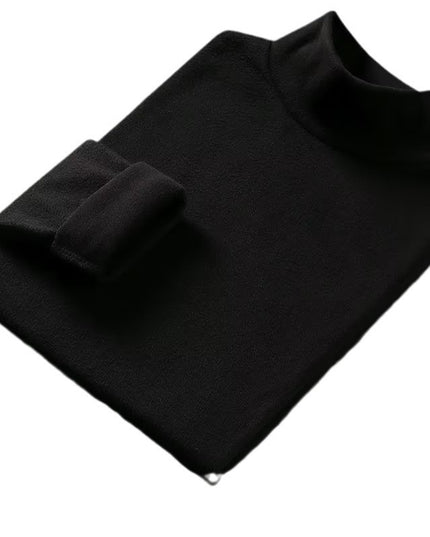 Double-sided Dralon Semi-high Collar Warm Men's Undershirt