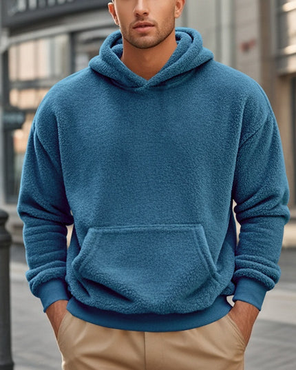 New Men's Double-sided Velvet Loose Sweater Men