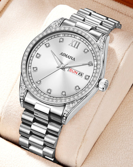 Log Series Diamond Disc Quartz Women's Watch