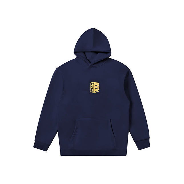 Fashion Printing Velvet Padded Hooded Sweatshirt