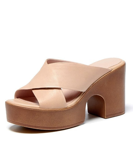 Summer Casual Retro Thick Bottom Chunky Heel Women's Roman Style Sandals
