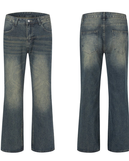 Men's And Women's Loose Straight Mop Pants