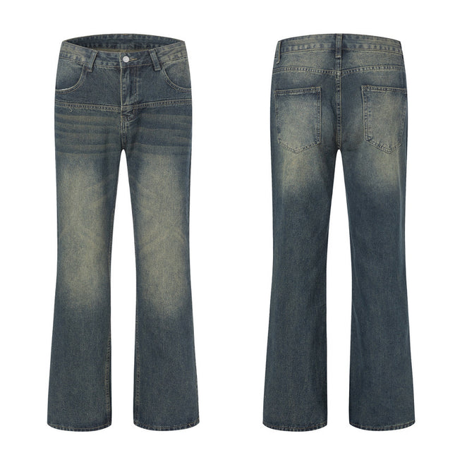 Men's And Women's Loose Straight Mop Pants