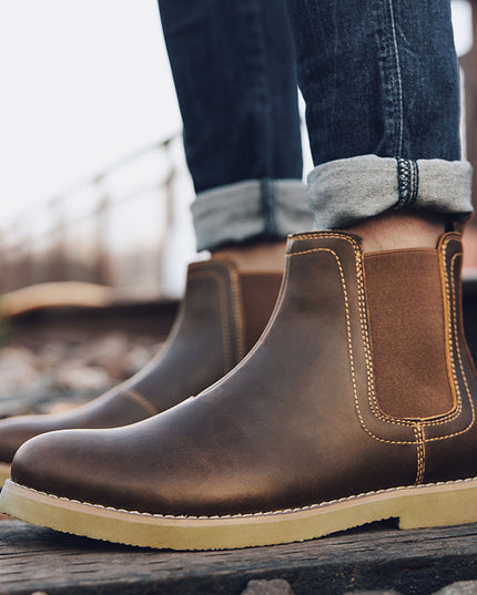 Men's Casual British Style Chelsea Dr Martens Boots