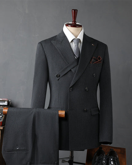 Men's Double Breasted Suit Business