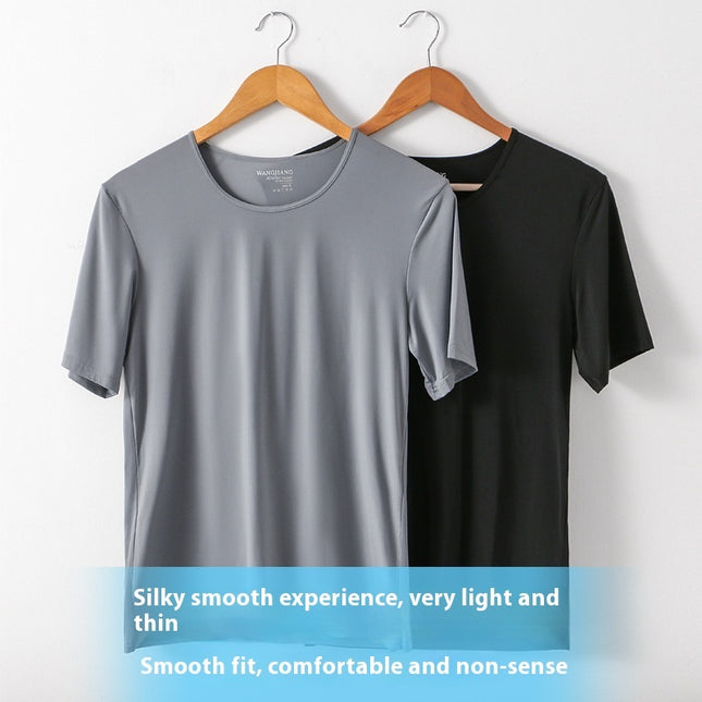 Men's Home Wear Ice Silk Bottoming Shirt