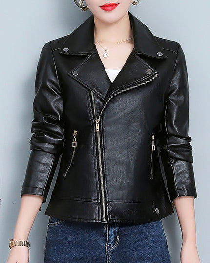 Leather Jacket Versatile Short Coat