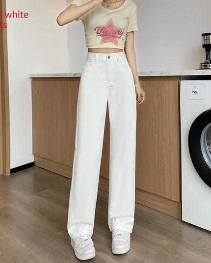Summer Thin Elastic Waisted Jeans For Women