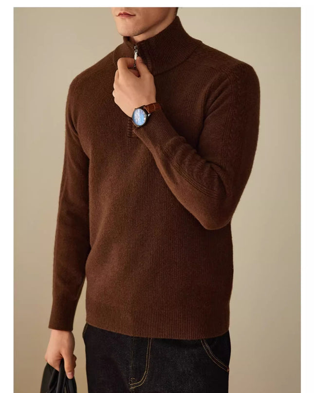 Wool Sweater Men's Business Leisure Warm Sweater