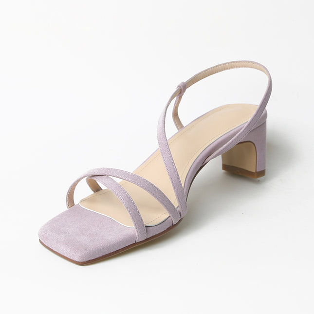 Thin Strap  Toe Mid-heeled Sandals Women