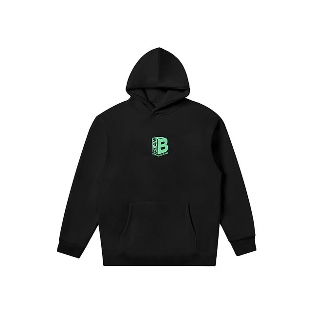 Fashion Printing Velvet Padded Hooded Sweatshirt