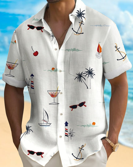 Men's Fashion Hawaiian Digital Printing Shirt