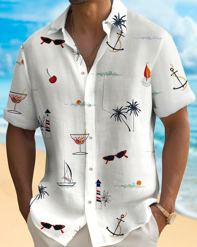 Men's Fashion Hawaiian Digital Printing Shirt
