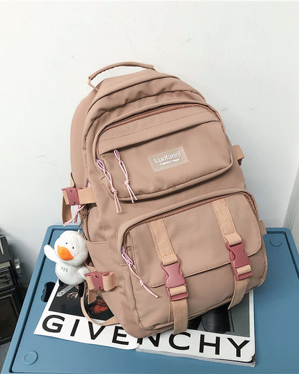 Korean Style Large Capacity All Match High School And College Student Schoolbag