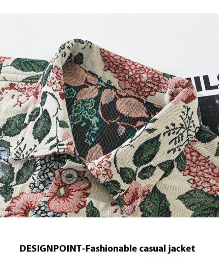 Retro Trendy Floral Men's Jacket